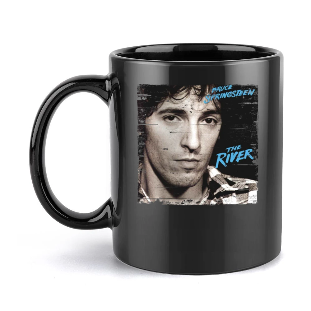 Bruce Springsteen The River Album Cover Distressed Image Black Mug