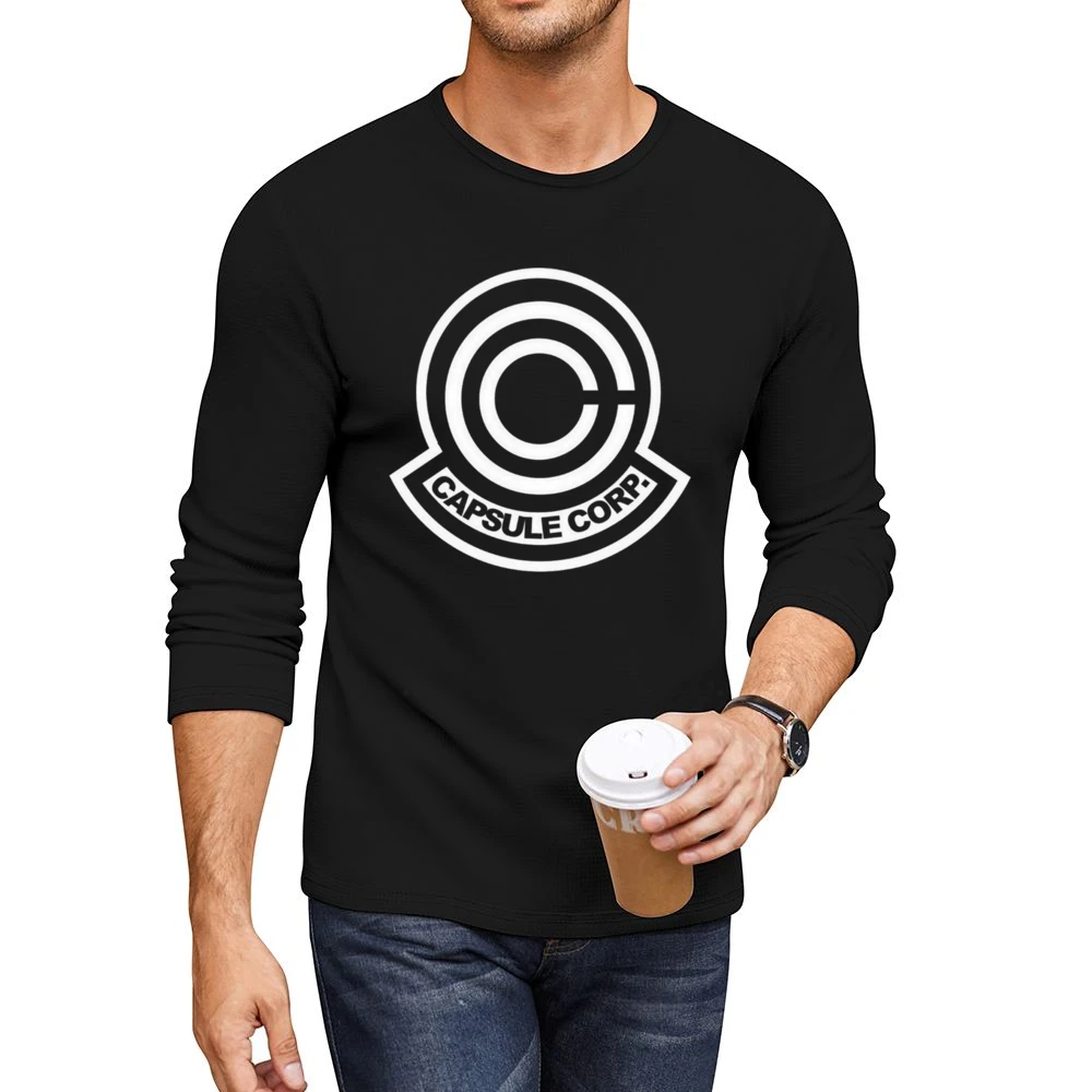 Bulma Capsule Corp Corporation Dragon ball Z Men CrewNeck Long Sleeve T-Shirt