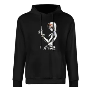 Burglar cat nami - strawhat pirates navigator One Piece European Size Men Hoodie