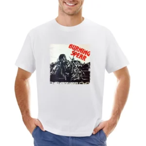 Burning Spear Marcus Garvey Album Cover Distressed Image Asian Size Men T-Shirt