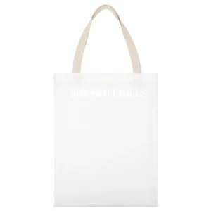 But Her Emails Hillary Clinton White Canvas Tote Shopping Bag