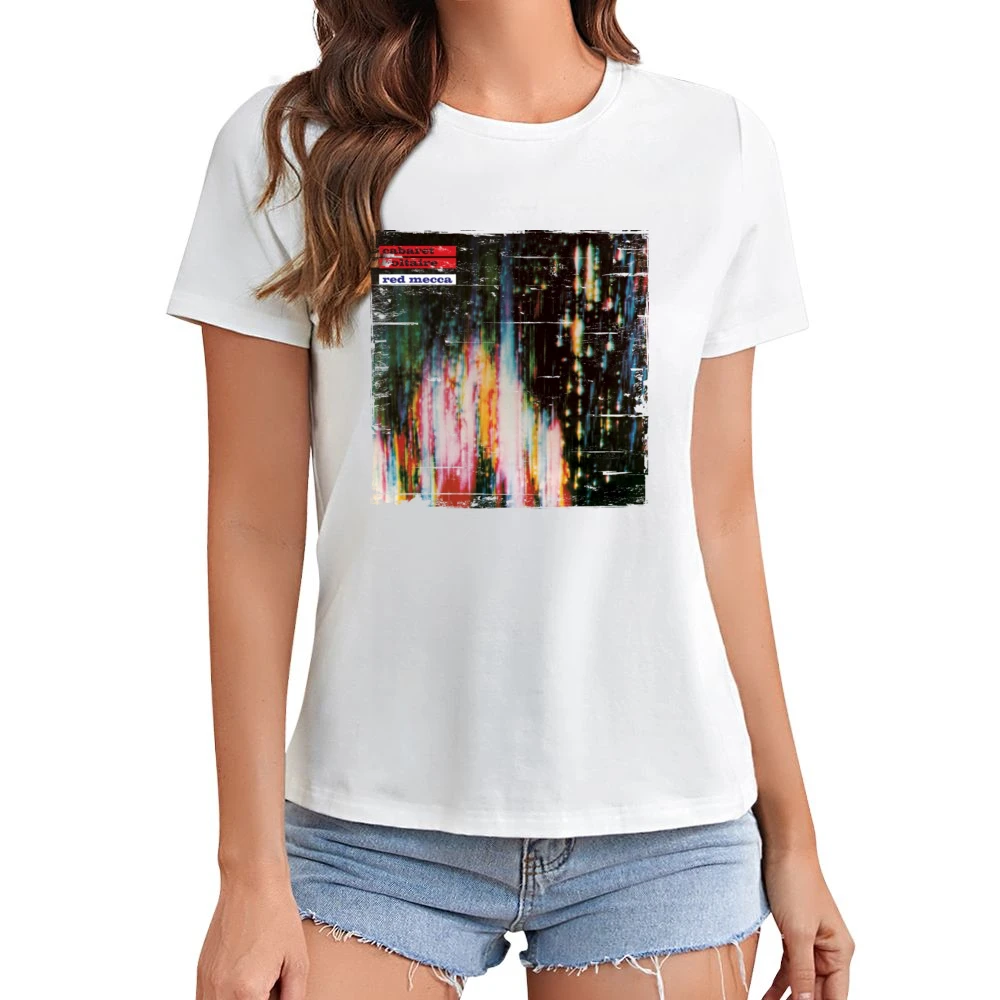 Cabaret Voltaire Red Mecca Album Cover Distressed Image Asian Size Women Ladies T-shirt