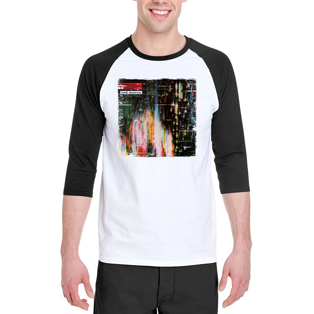 Cabaret Voltaire Red Mecca Album Cover Distressed Image Men 3/4 Sleeve T-Shirt