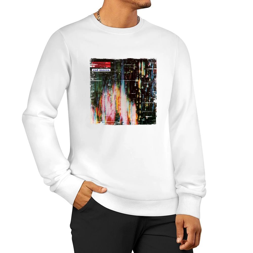 Cabaret Voltaire Red Mecca Album Cover Distressed Image Men Pullover Sweatshirt