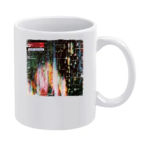 Cabaret Voltaire Red Mecca Album Cover Distressed Image White Mug