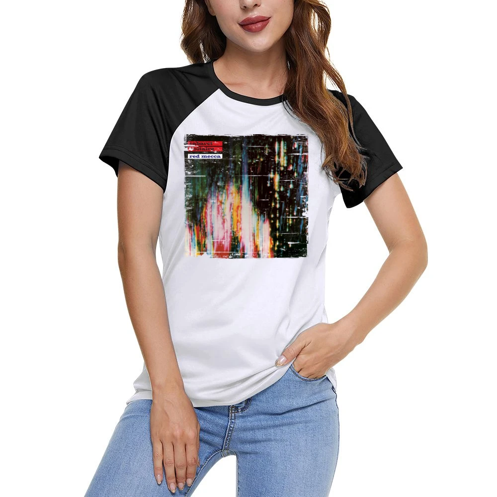 Cabaret Voltaire Red Mecca Album Cover Distressed Image Women Ladies Short Sleeve T-Shirt