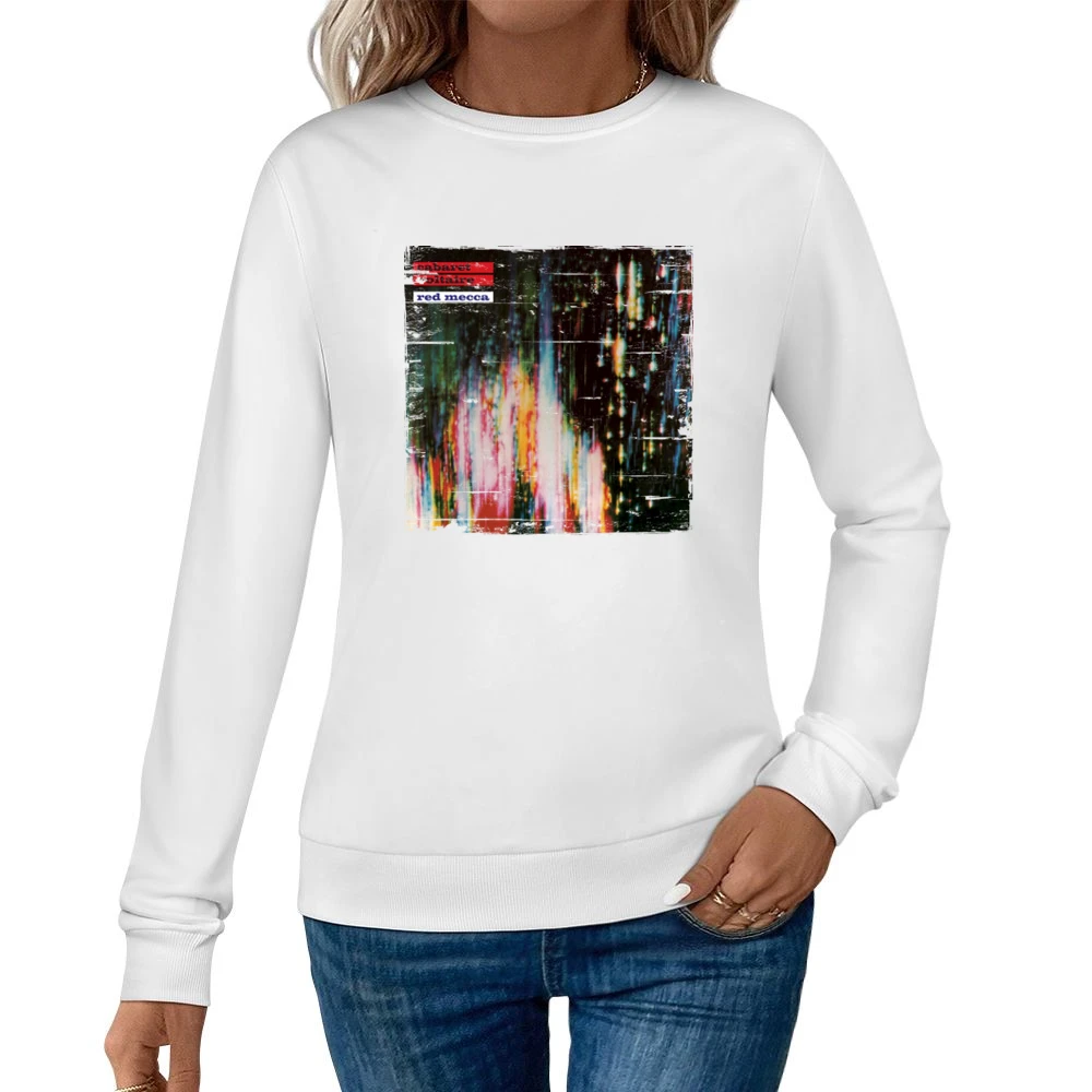 Cabaret Voltaire Red Mecca Album Cover Distressed Image Women Pullover Sweatshirt