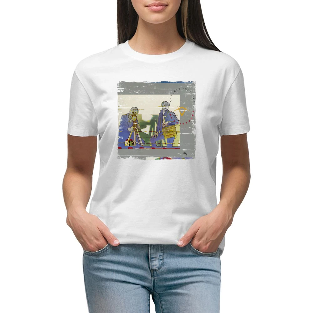 Cabaret Voltaire The Crackdown Album Cover Distressed Image Premium Women Ladies T-shirt