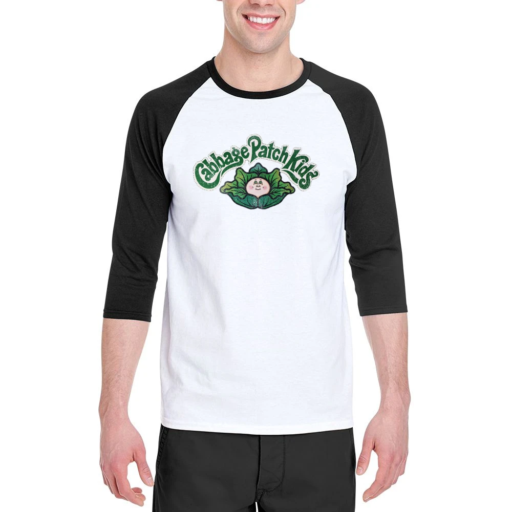 Cabbage Patch Kids Fun Cool Vintage Style Distressed Graphic Retro Toy Men 3/4 Sleeve T-Shirt