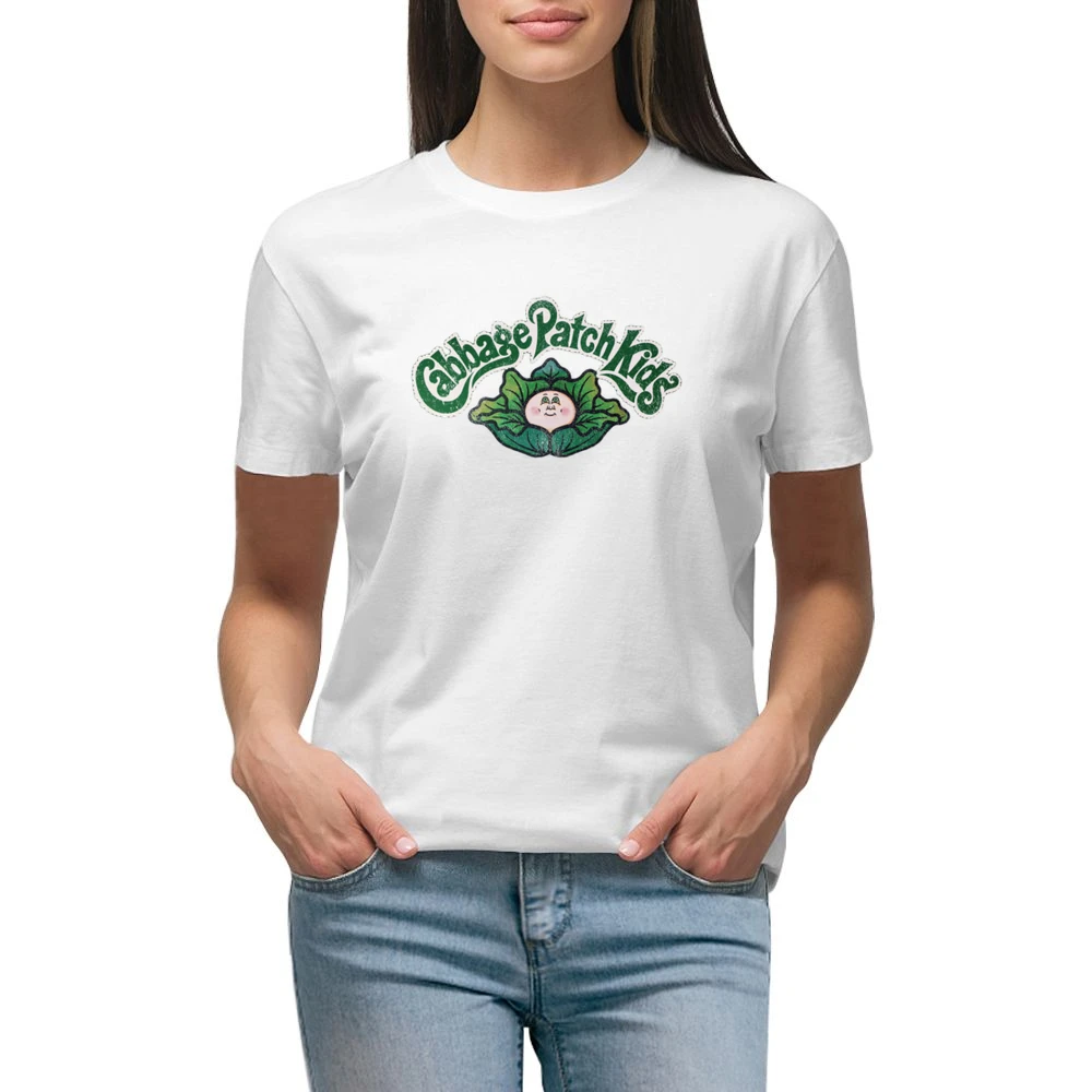 Cabbage Patch Kids Fun Cool Vintage Style Distressed Graphic Retro Toy Premium Women Ladies T-shirt