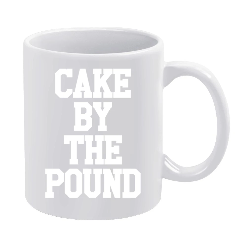 Cake By The Pound Fun Popular Celebrity Graphic Music White Mug