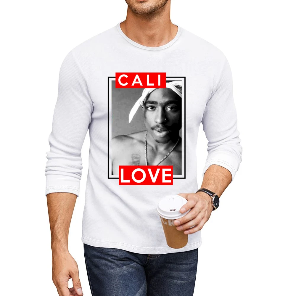 Cali Love Famous California Rap Hip Hip Urban Music Legend Graphic T S Men CrewNeck Long Sleeve T-Shirt