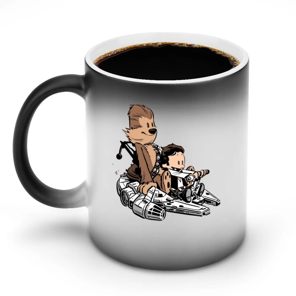 Calvin And Hobbes Hans parody star wars Discoloration Mug