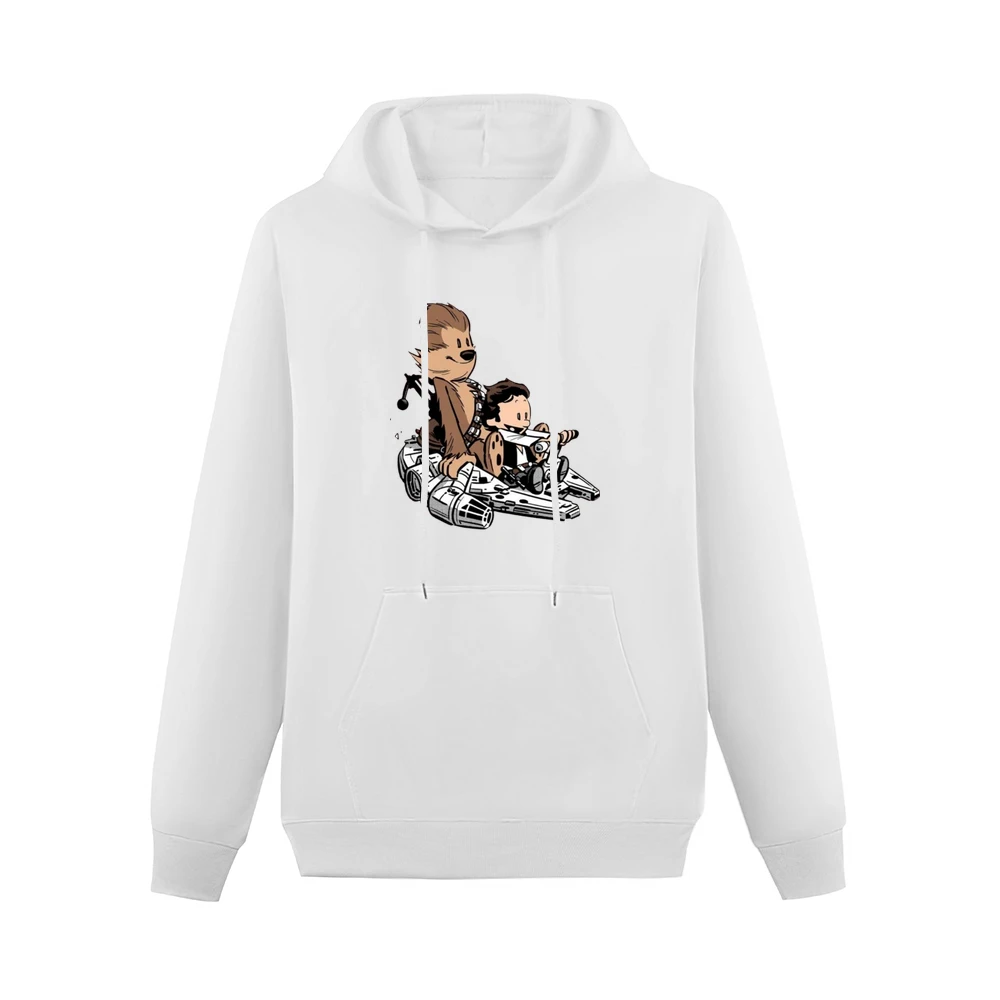 Calvin And Hobbes Hans parody star wars Men Hoodie With Pocket