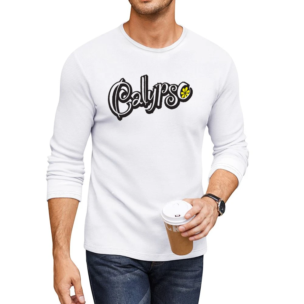 Calypso Lemonade Tropical Soft Drink Logo Men CrewNeck Long Sleeve T-Shirt