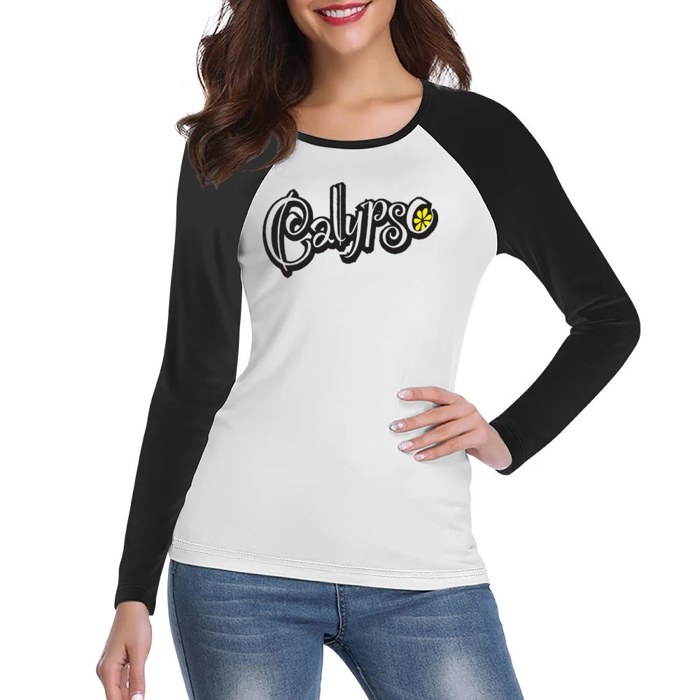 Calypso Lemonade Tropical Soft Drink Logo Women Ladies Long Sleeve T-Shirt