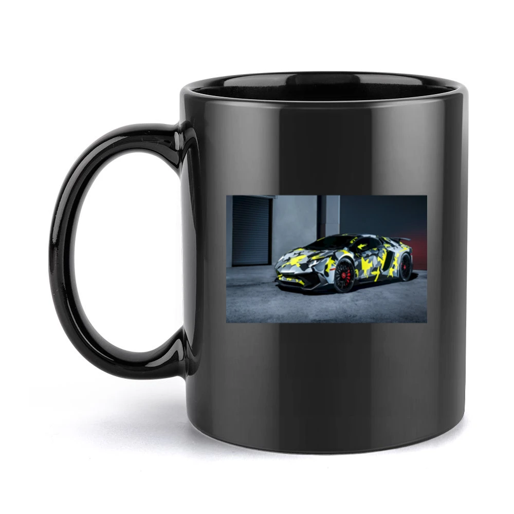 Camo Lambo Tshirt Black Mug