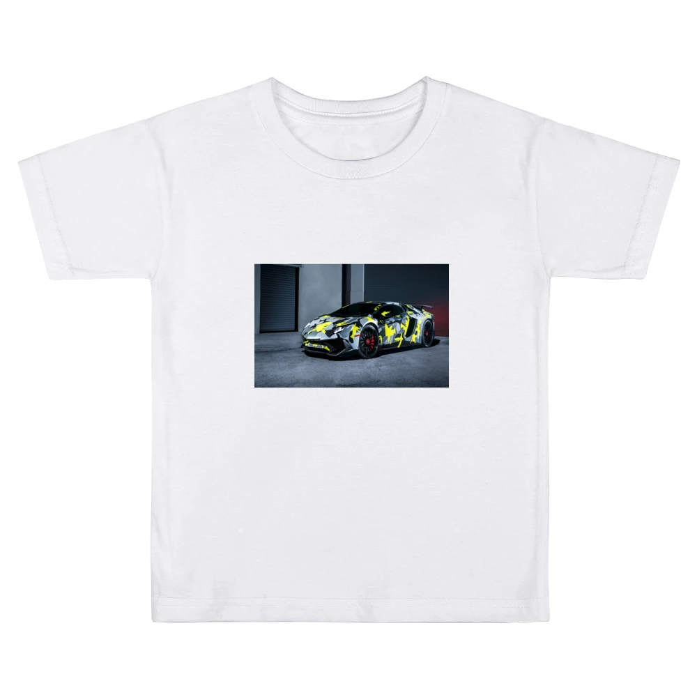 Camo Lambo Tshirt Kids Boys Girls T-Shirt