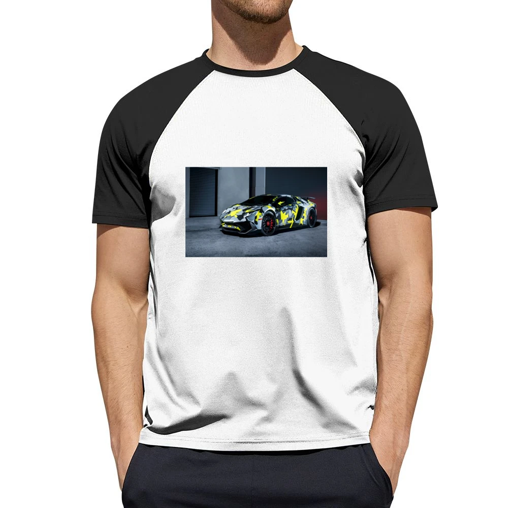 Camo Lambo Tshirt Men Short Sleeve T-Shirt