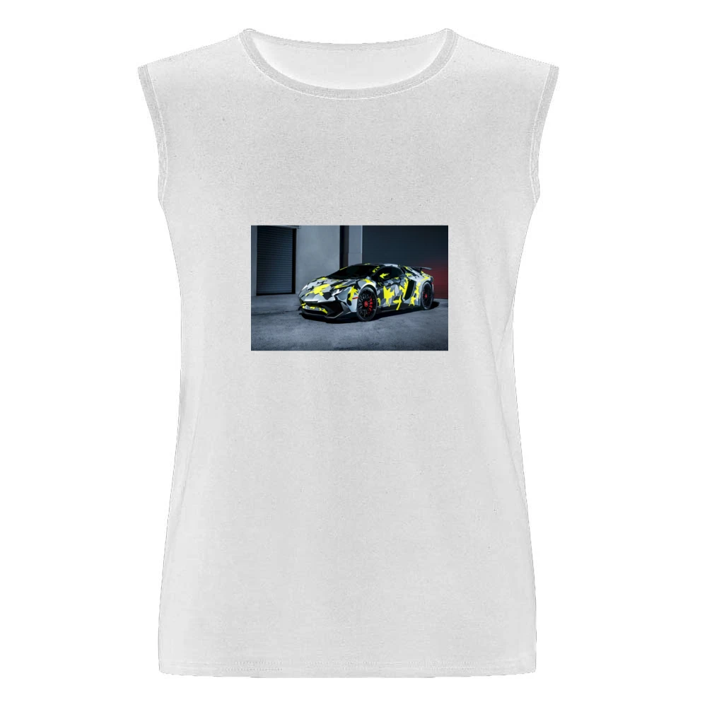 Camo Lambo Tshirt Men Sleeveless T-Shirt