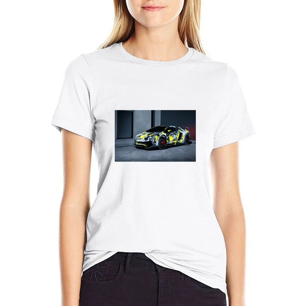 Camo Lambo Tshirt US Size Women Ladies T-shirt