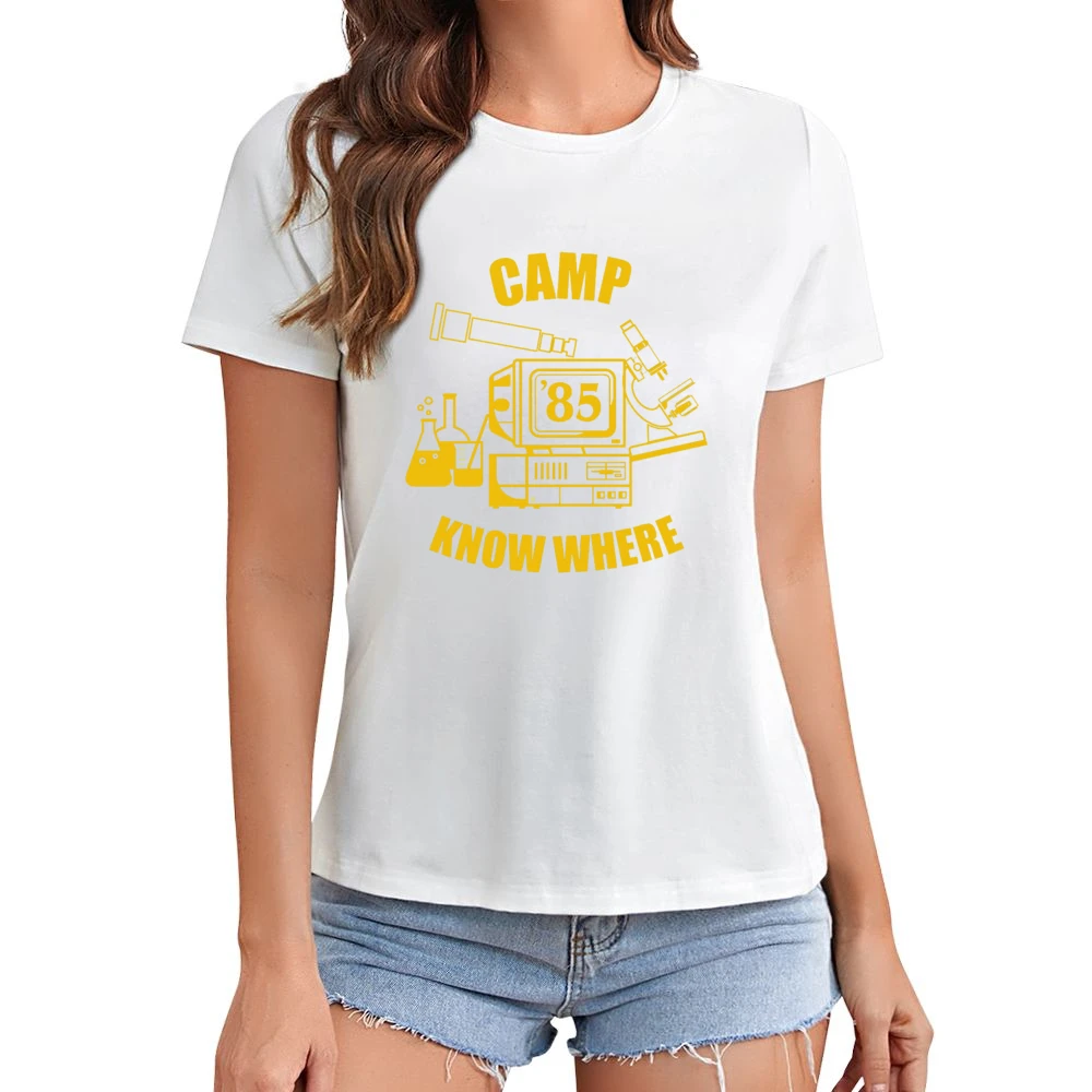 Camp Know Where Dusty Stranger Things Costume Asian Size Women Ladies T-shirt