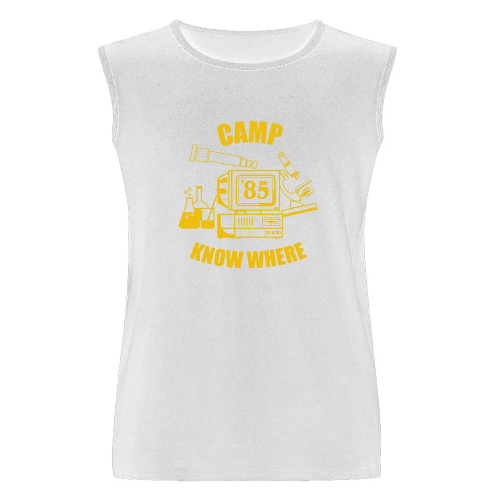 Camp Know Where Dusty Stranger Things Costume Men Sleeveless T-Shirt