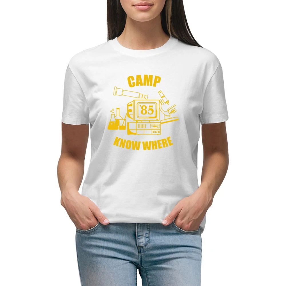 Camp Know Where Dusty Stranger Things Costume Premium Women Ladies T-shirt