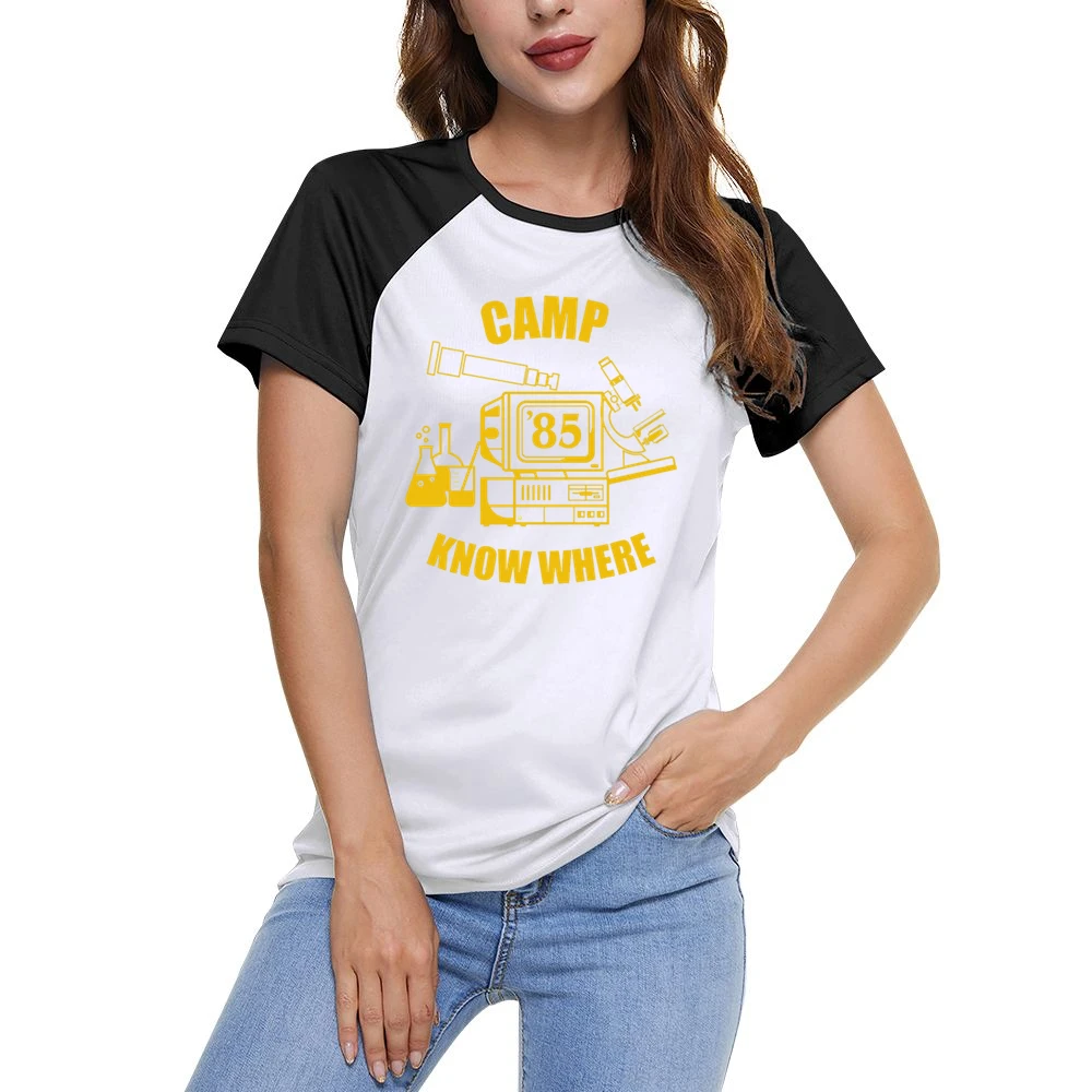 Camp Know Where Dusty Stranger Things Costume Women Ladies Short Sleeve T-Shirt
