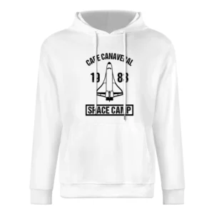 Cape Canaveral 1983 Vintage Space Camp Fun Distressed Style Graphic T European Size Men Hoodie