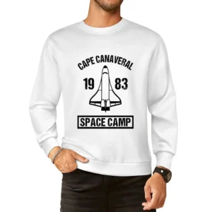 Cape Canaveral 1983 Vintage Space Camp Fun Distressed Style Graphic T European Size Pullover Sweater