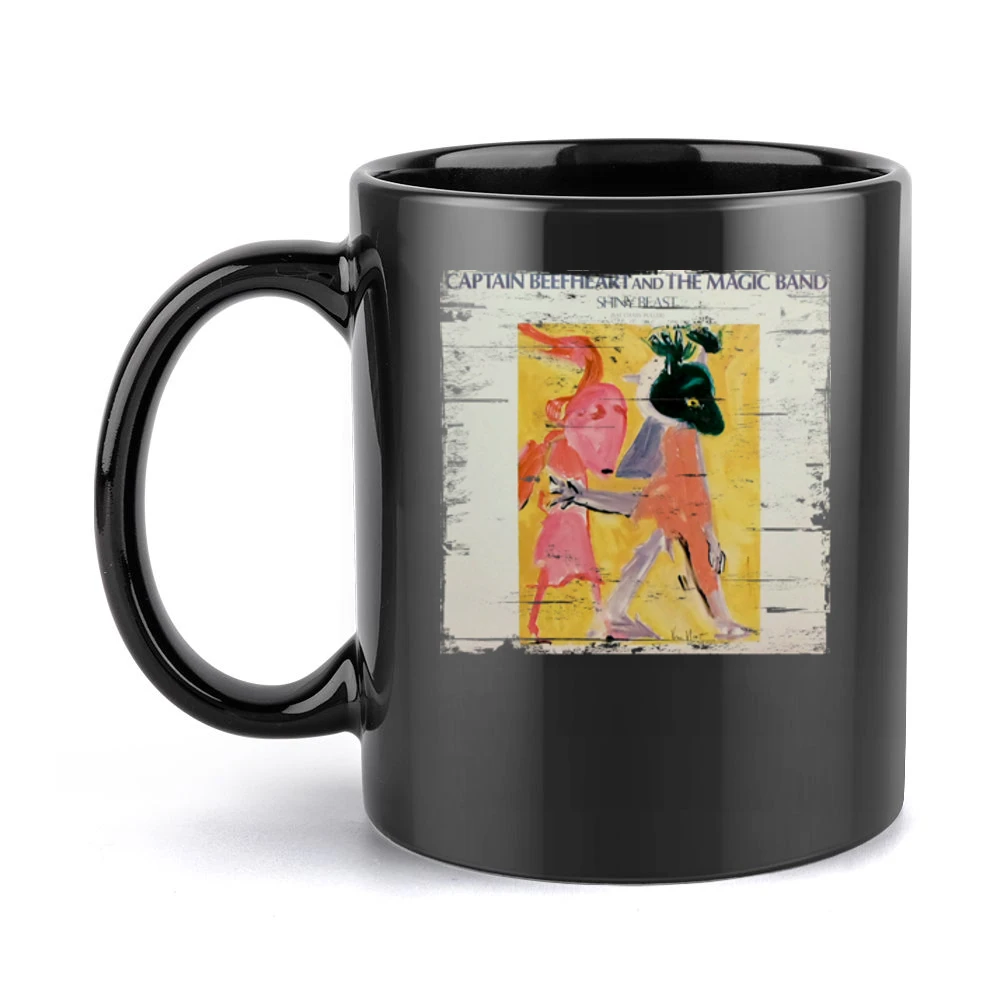 Captain Beefheart Shiny Beast Album Cover Distressed Image Black Mug