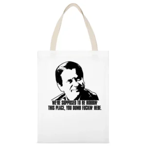 Casino Crime Movie Pesci Quote White Canvas Tote Shopping Bag