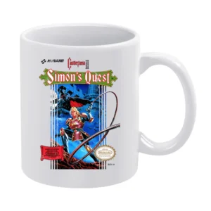 Castlevania 2 Simon's Quest Nes Nintendo Konami Old School Retro Video White Mug