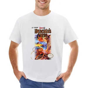 Castlevania 3 Dracula's Curse Nes Nintendo Konami Old School Retro Vid Asian Size Men T-Shirt