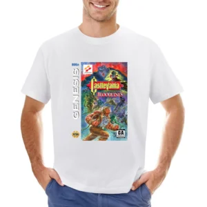 Castlevania Bloodlines Sega Genesis Old School Retro Video Game Fan Di Asian Size Men T-Shirt