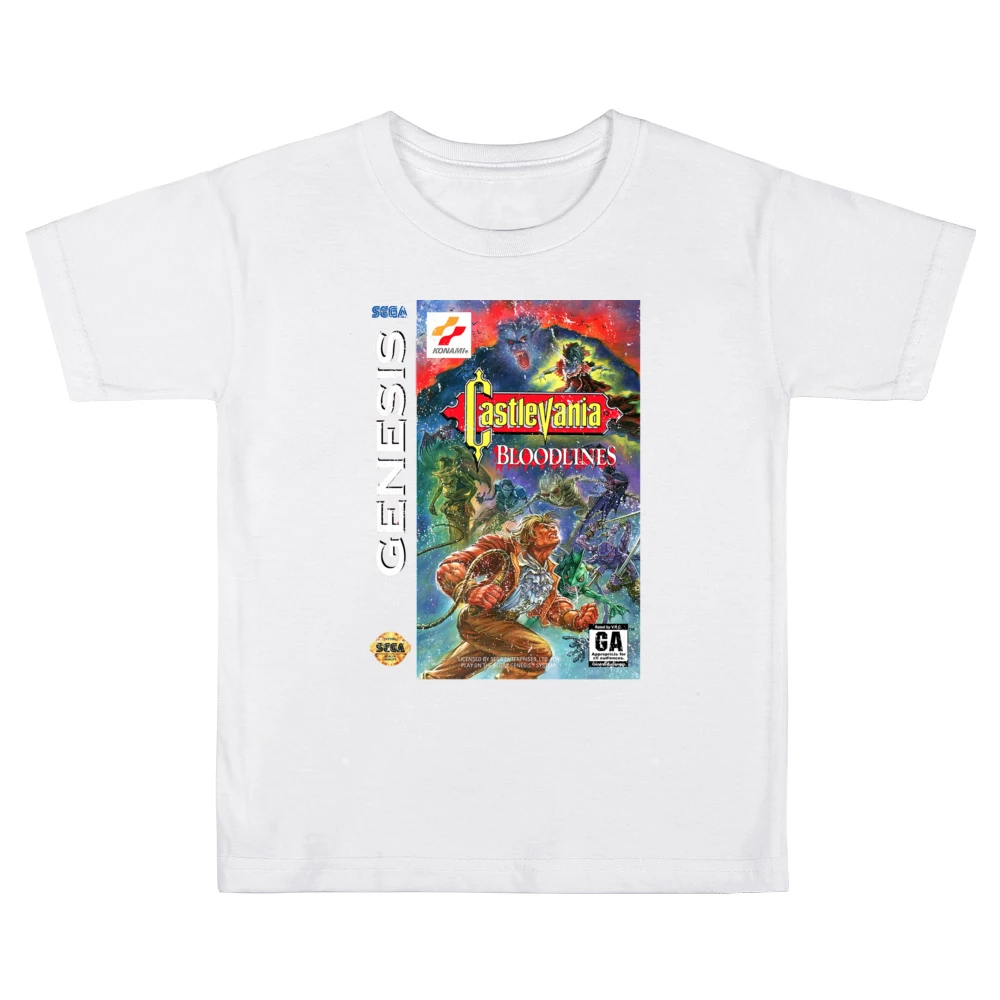 Castlevania Bloodlines Sega Genesis Old School Retro Video Game Fan Di Kids Boys Girls T-Shirt
