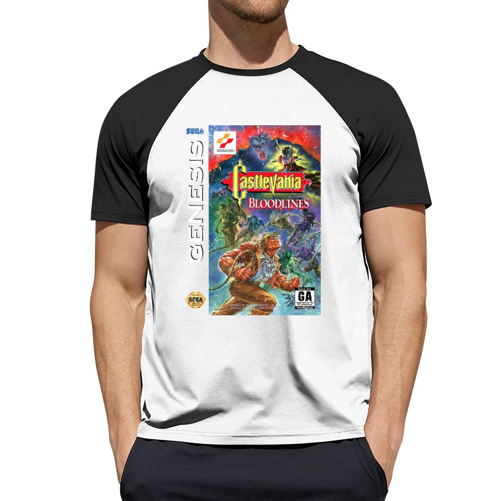 Castlevania Bloodlines Sega Genesis Old School Retro Video Game Fan Di Men Short Sleeve T-Shirt