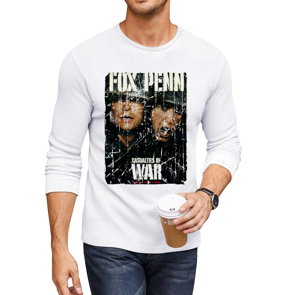 Casualties Of War Movie Poster Retro Aged Look Men CrewNeck Long Sleeve T-Shirt