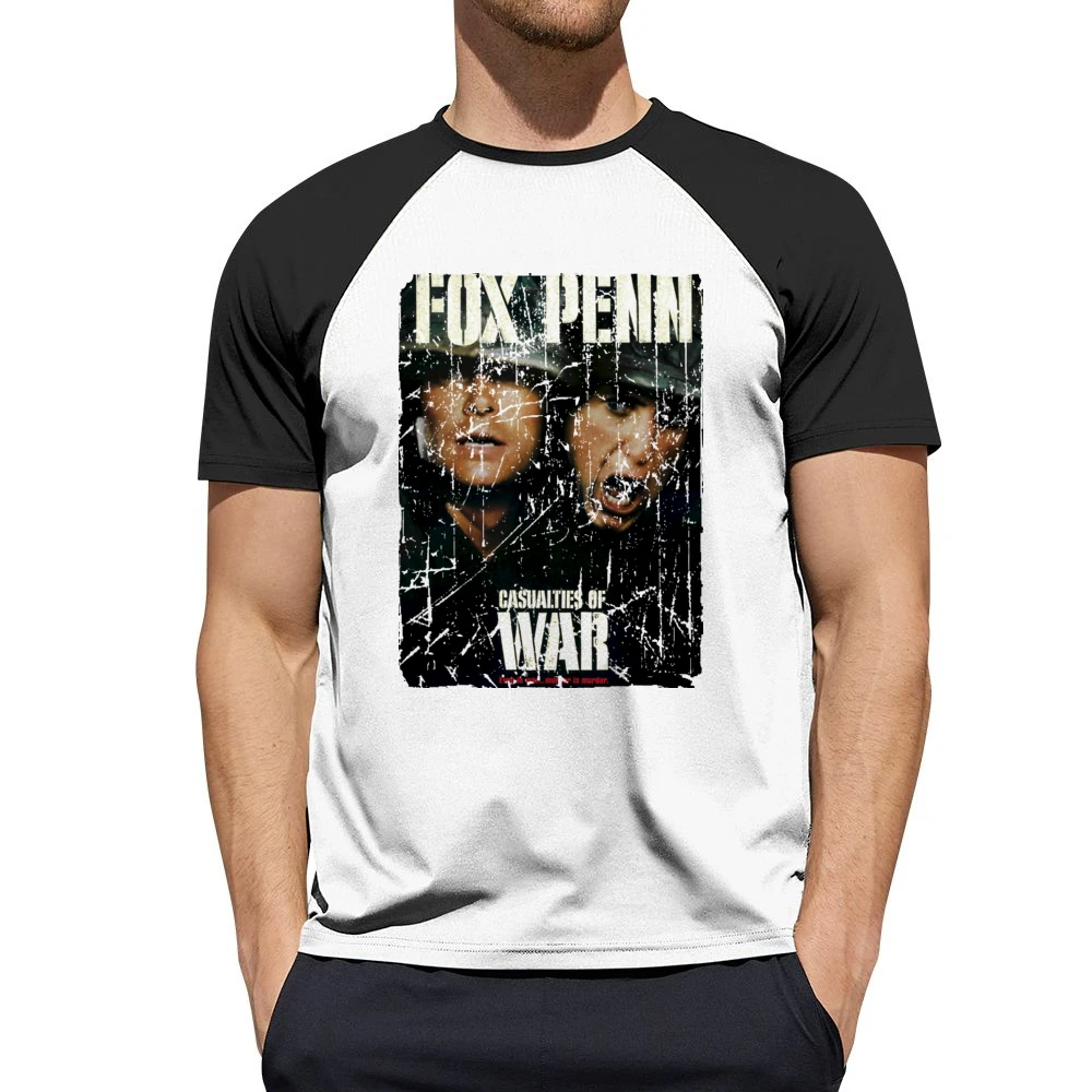 Casualties Of War Movie Poster Retro Aged Look Men Short Sleeve T-Shirt