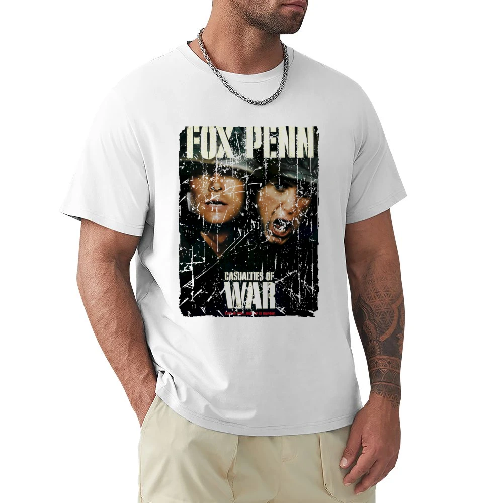 Casualties Of War Movie Poster Retro Aged Look Premium Men T-shirt