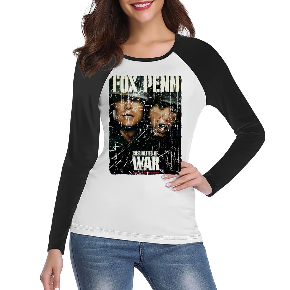Casualties Of War Movie Poster Retro Aged Look Women Ladies Long Sleeve T-Shirt