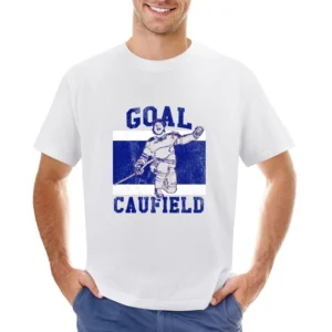 Caufield Goal Hockey Playoffs Habs Graphic Asian Size Men T-Shirt