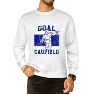Caufield Goal Hockey Playoffs Habs Graphic European Size Pullover Sweater