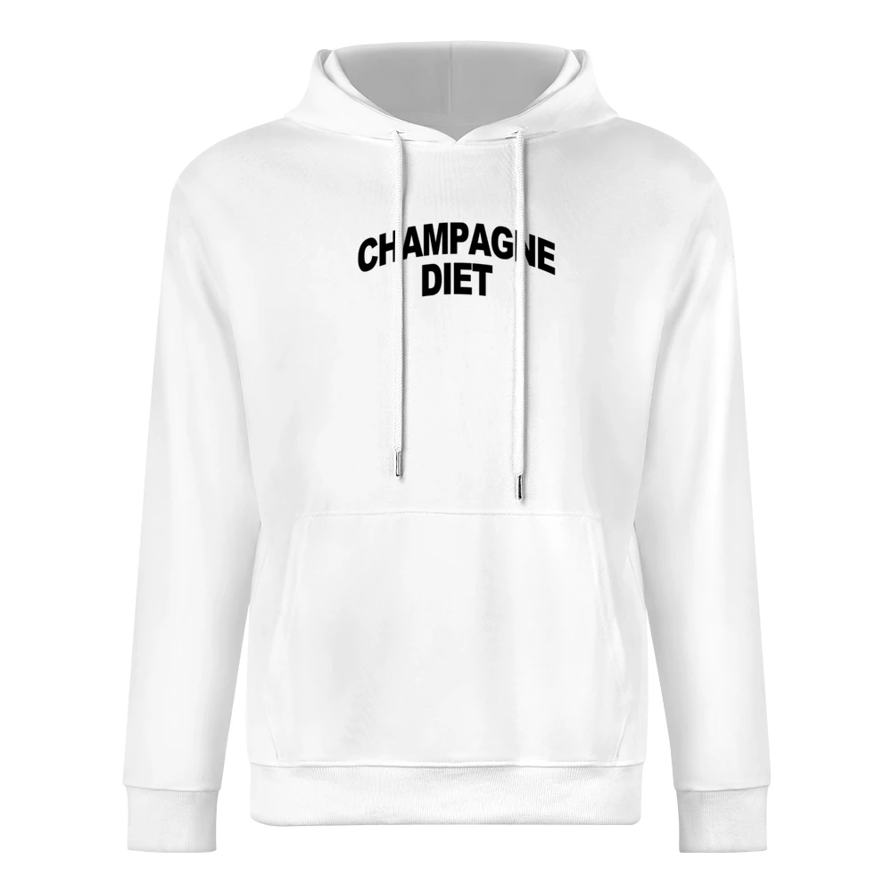 Champagne Diet Fun Popular Graphic Tee Shirt European Size Men Hoodie