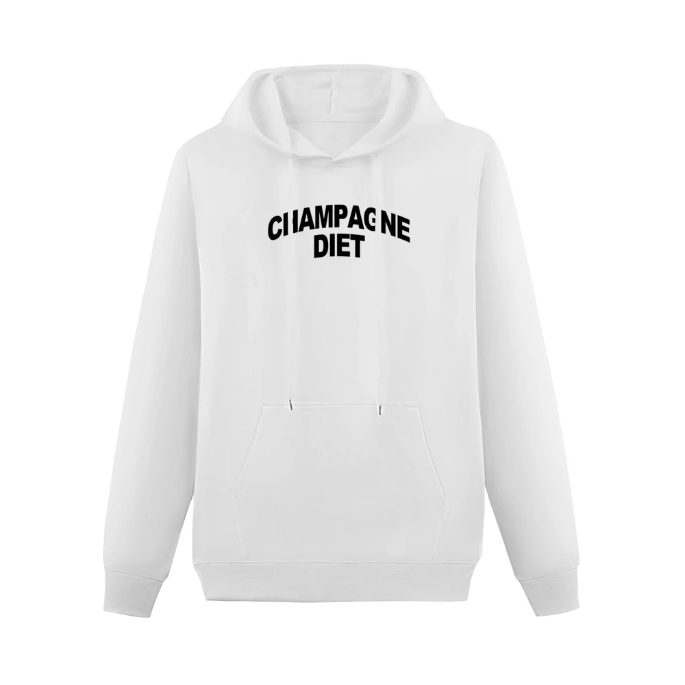 Champagne Diet Fun Popular Graphic Tee Shirt Men Hoodie With Pocket