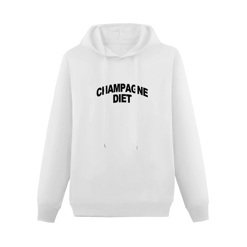 Champagne Diet Fun Popular Graphic Tee Shirt Men Hoodie Without Pocket