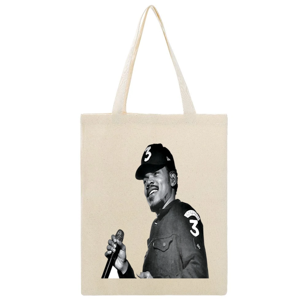 Chance The Rapper Tshirt Beige Canvas Tote Shopping Bag