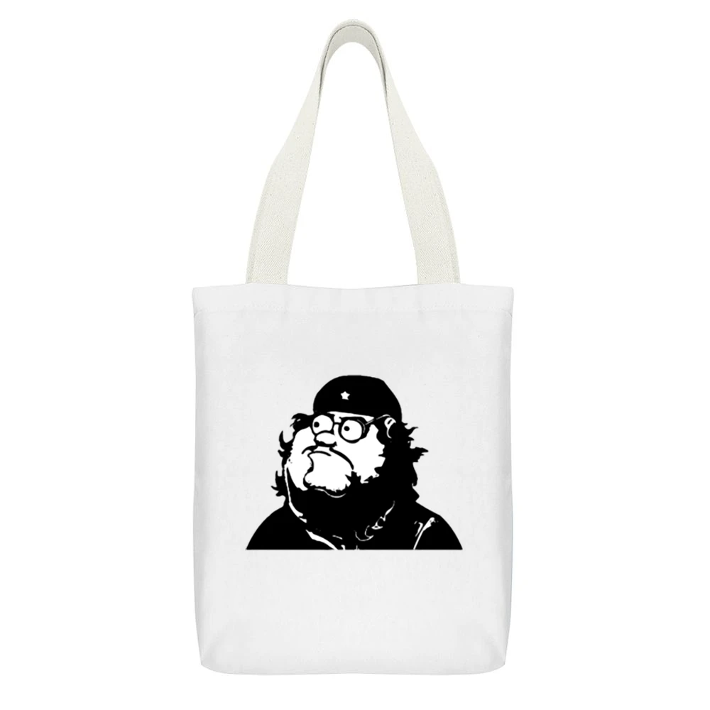 Che Guevera Funny Peter Griffin Family Guy White Canvas Tote Shopping Bag With Interior Pocket