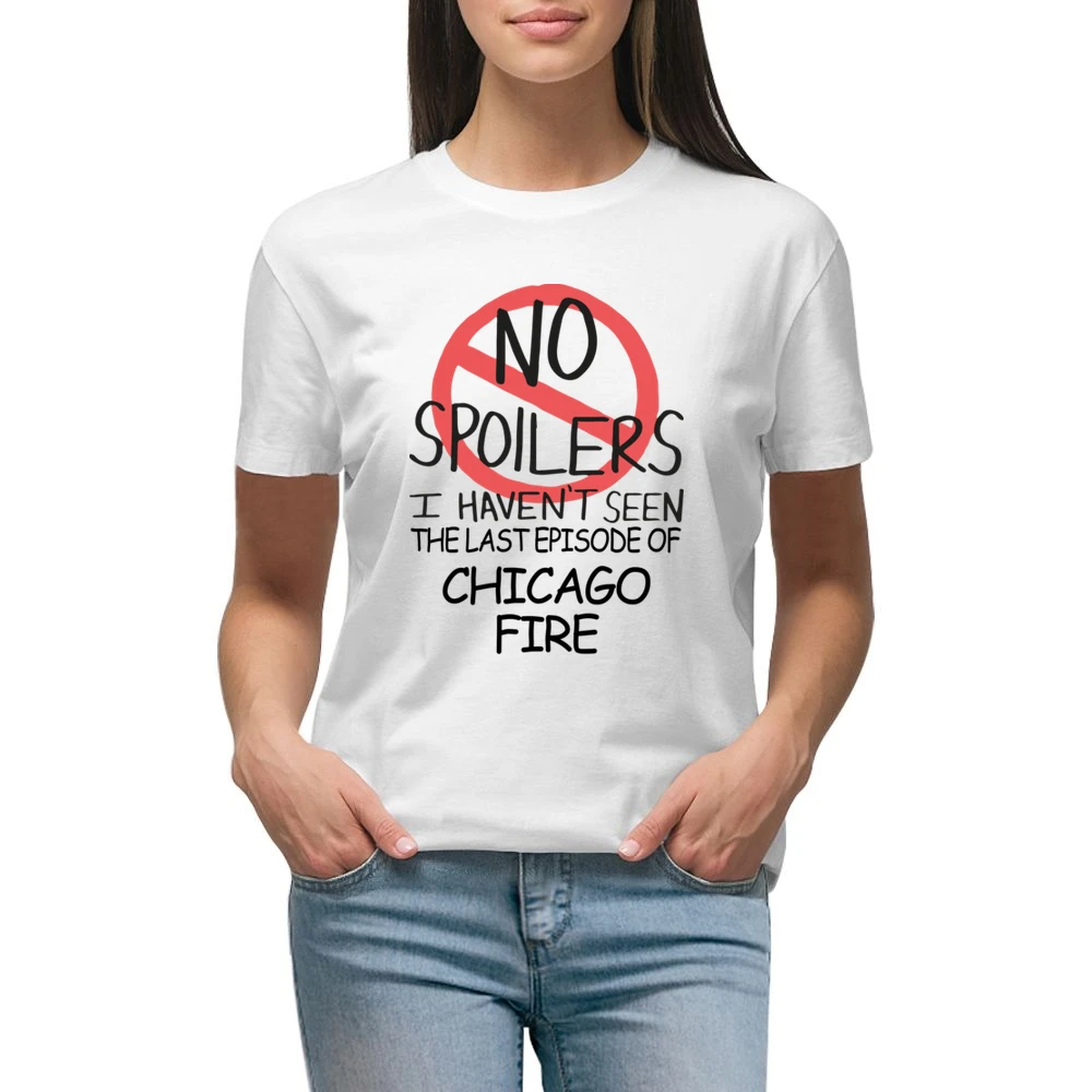 Chicago Fire No Spoilers Last Episode Tv Funny Premium Women Ladies T-shirt